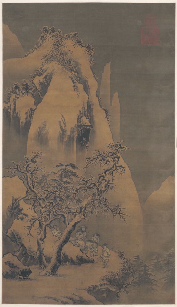 图片[1]-Axis of Wang Ge’s Snow-Seeking Plum-China Archive